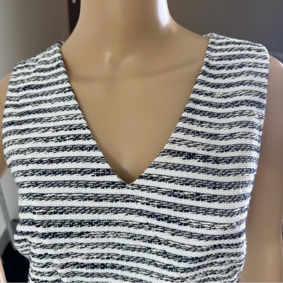 J. Crew striped dress sleeveless blue and white size 6 - Picture 3 of 6